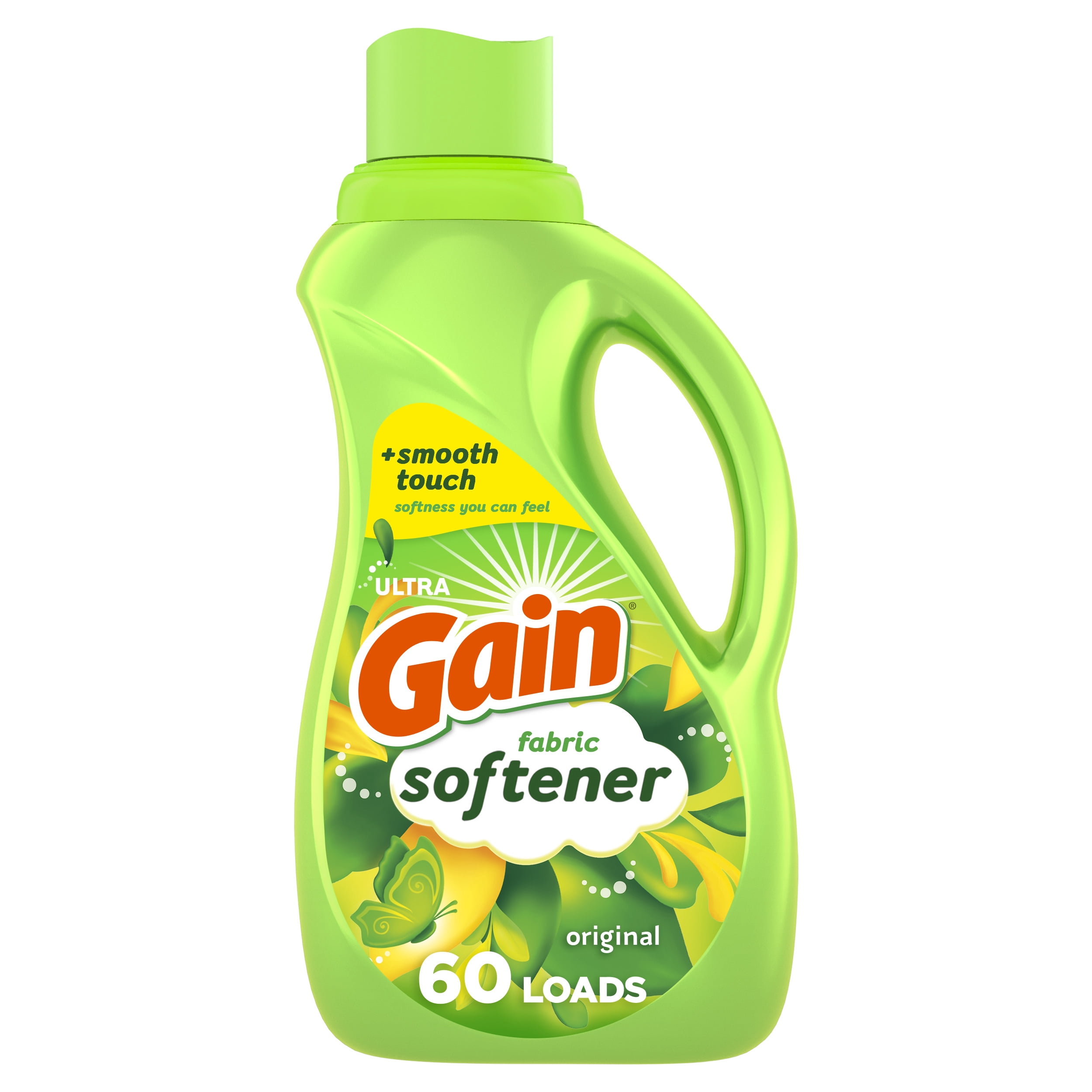 Gain Laundry Liquid Fabric Softener and Conditioner, Original Scent, 44 fl oz, 60 Loads