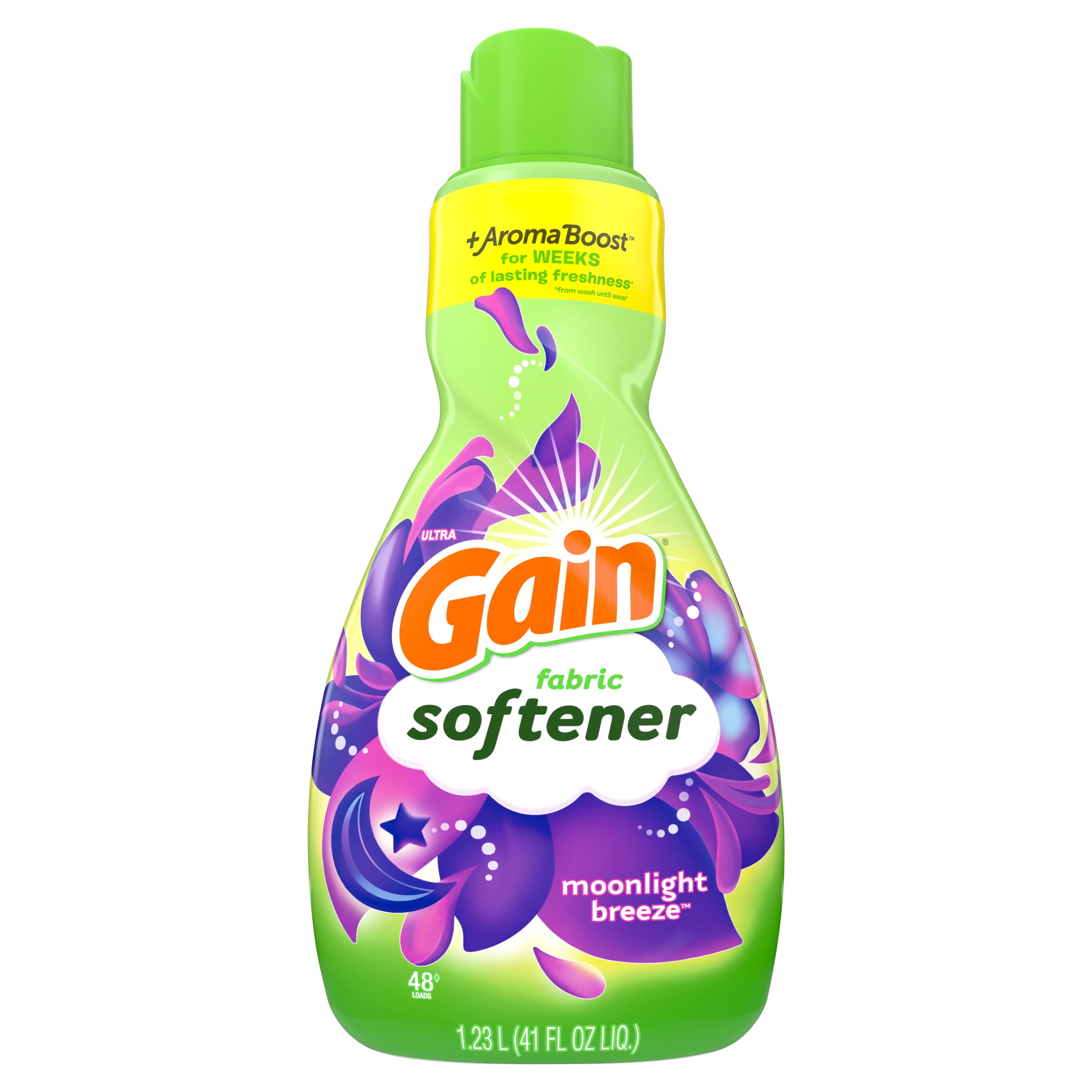 Gain Liquid Fabric Softener, Moonlight Breeze, 41 fl oz 48 Loads