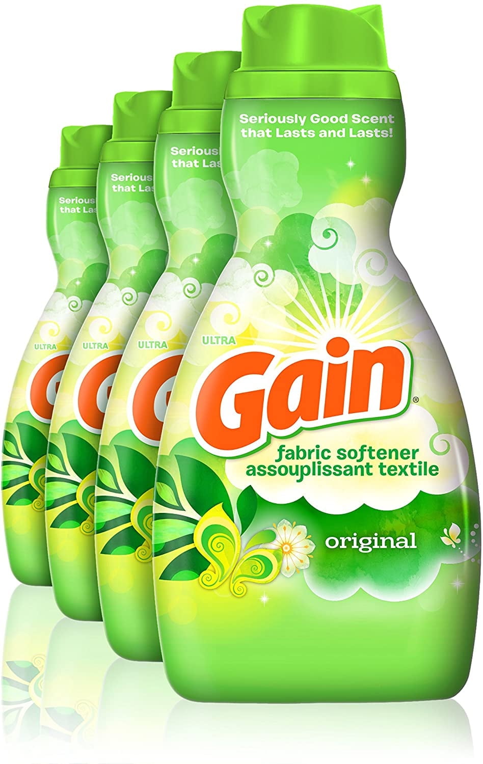 Gain Liquid Fabric Softener, Original, 41 fl oz, 4 Count