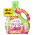 thumbnail image 1 of Gain Liquid Fabric Softener and Conditioner, Happy, Hibiscus Hula Scent, 101 fl oz, 151 Loads, 1 of 14