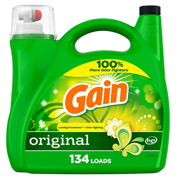 Gain Liquid Laundry Detergent HE, 134 Loads - Original - 194 oz (Pack of 1)
