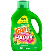 Gain Liquid Laundry Detergent - Happy - 88 oz (Pack of 1)
