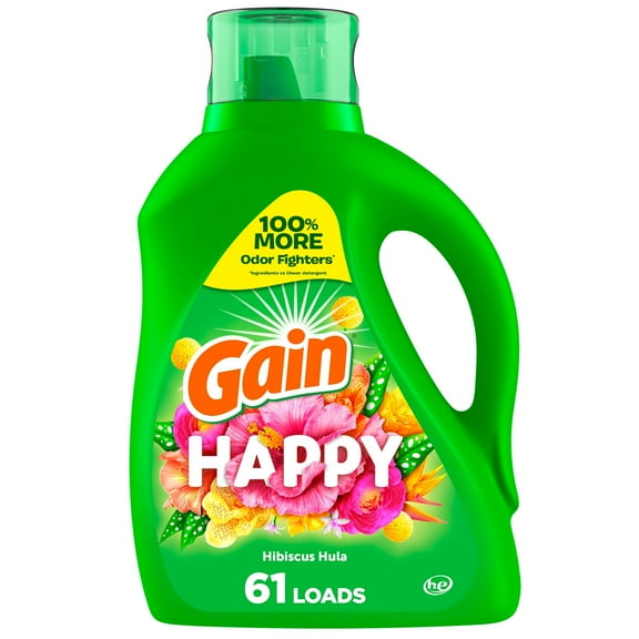 Gain Liquid Laundry Detergent - Happy - 88 oz (Pack of 1)