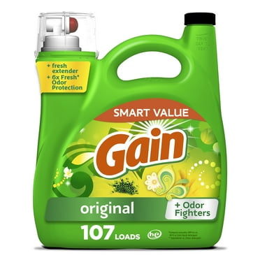 Gain Liquid Laundry Detergent, Original Scent, 154 fl oz, 107 Loads
