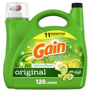 Gain Liquid Laundry Detergent, Original Scent, 184 fl oz, 128 Loads