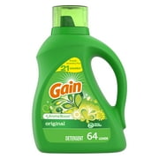 Gain Liquid Laundry Detergent, Original Scent, 64 Loads, 92 fl oz
