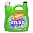thumbnail image 1 of Gain Liquid Laundry Detergent, Relax, 154 fl oz, 107 Loads, HE, 1 of 14