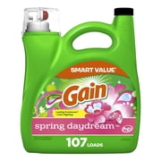 Gain Liquid Laundry Detergent, Spring Daydream Scent, 154 fl oz, 107 Loads