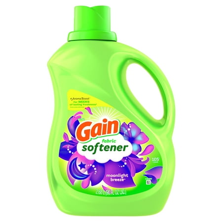 Gain Moonlight Breeze, 105 Loads Liquid Fabric Softener, 90 fl oz