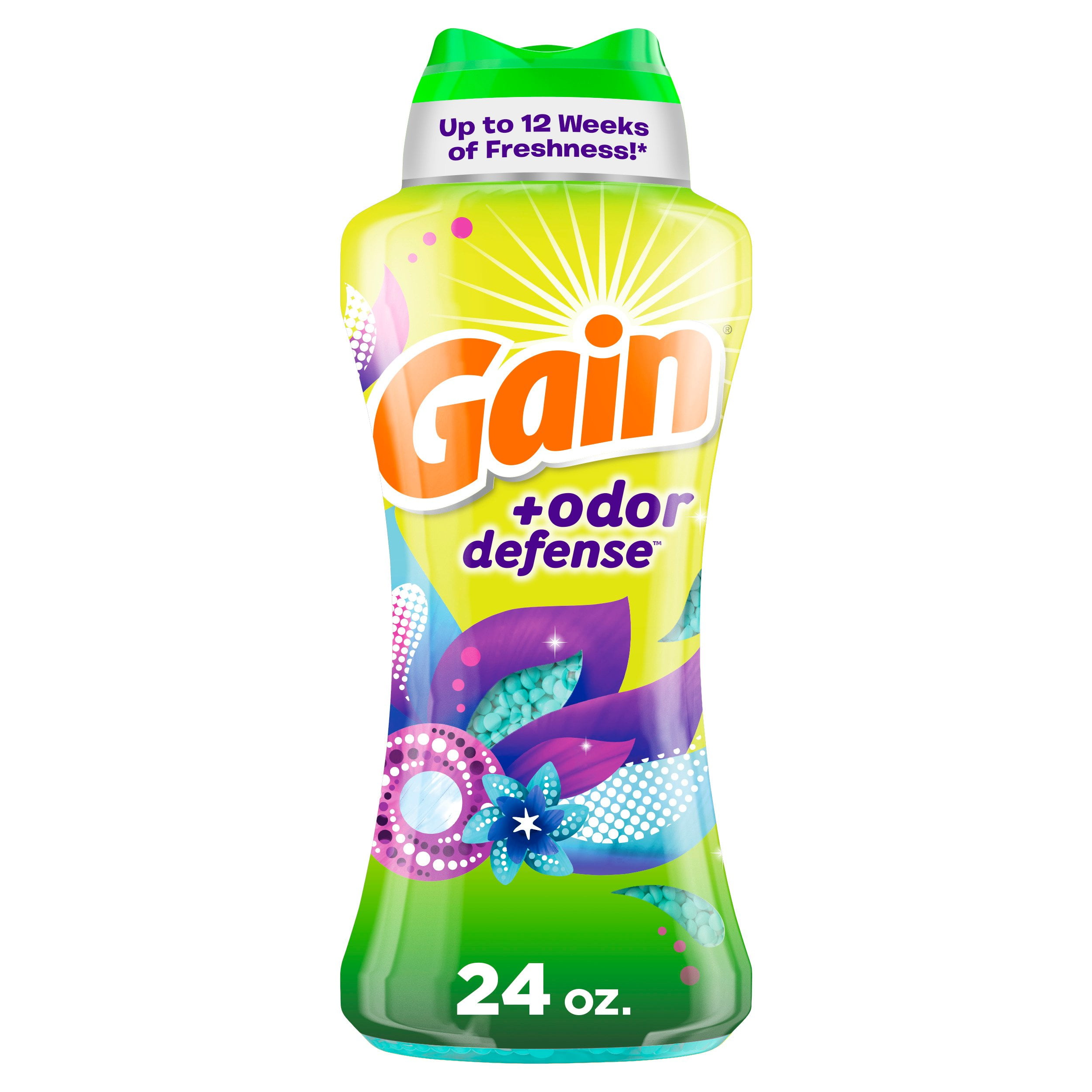 Gain Odor Defense In-Wash Laundry Scent Booster Beads - Super Fresh Blast