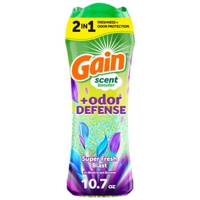 Gain Laundry Scent Beads, Odor Defense 2-in-1 In-Wash Scent Booster, Super Fresh Blast Scent, 10.7 oz