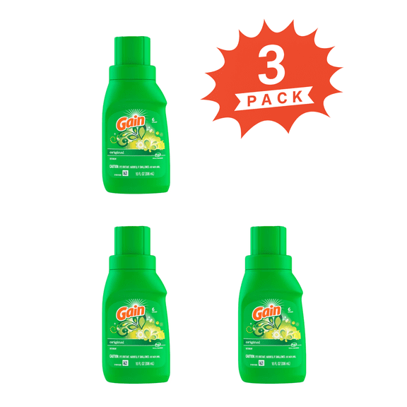 Gain Original Scent Aroma Boost Liquid Laundry Detergent (Pack 3) - 18 Loads, 30fl