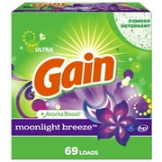 Gain Powder Laundry Detergent, Moonlight Breeze Scent, 93 oz, 69 Loads