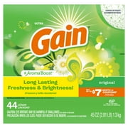 Gain Powder Laundry Detergent, Original Scent, 45 oz, 44 Loads