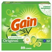 Gain Powder Laundry Detergent, Original Scent, 91 oz, 89 Loads