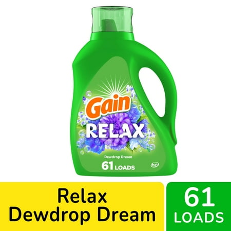 Gain Relax Dewdrop Dream Liquid Laundry Detergent - 88 fl oz