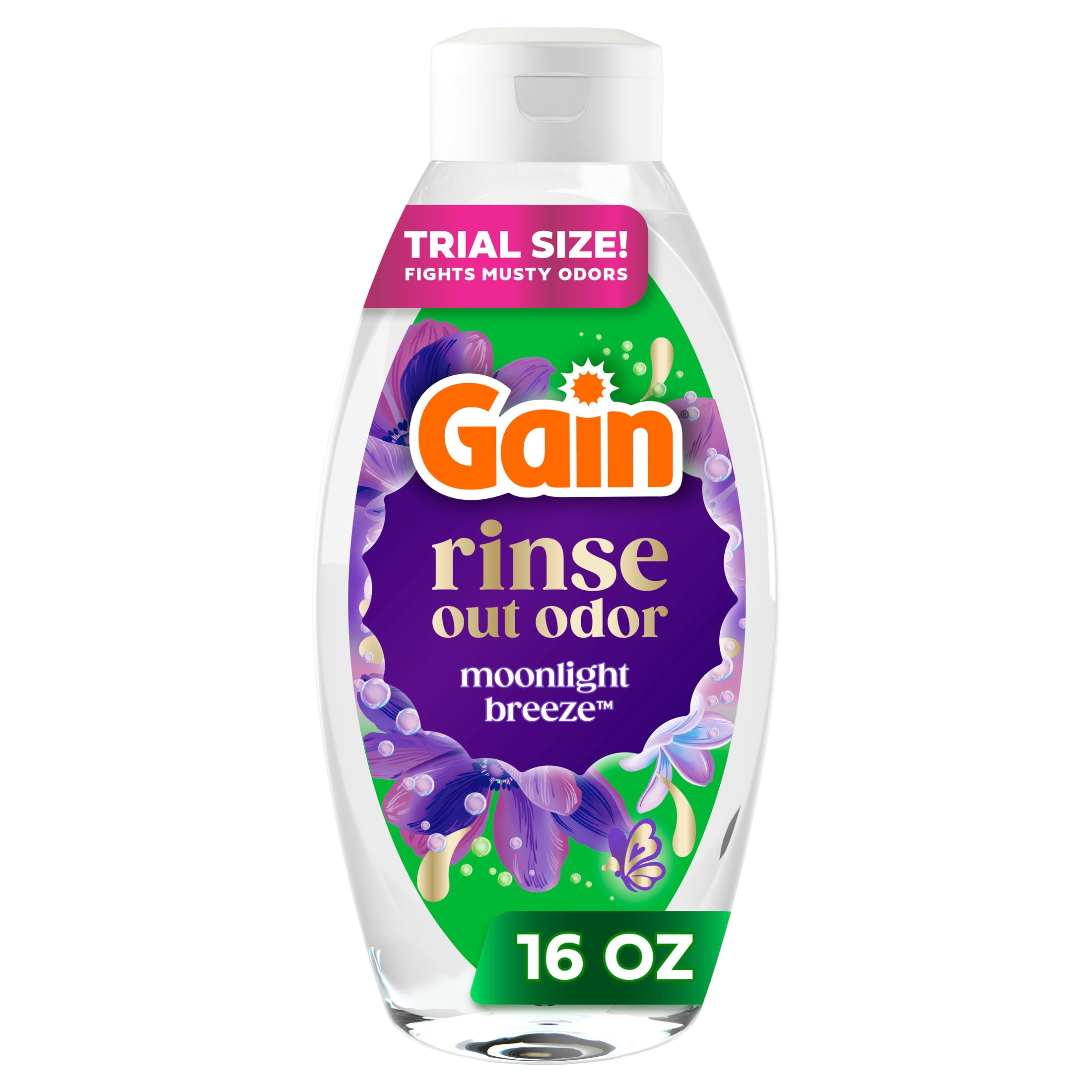 Gain Rinse Laundry Odor Remover, HE Compatible Moonlight Breeze Scent, 16 fl oz