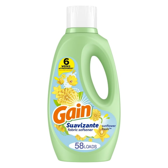 Gain Sunflower Fresh, 58 Loads Liquid Fabric Softener, 50 Fl oz