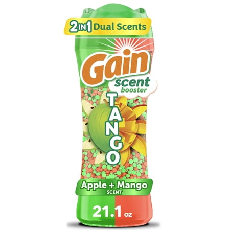 Gain Laundry Scent Beads, Tango 2-in-1 In-Wash Scent Booster, Dual Apple & Mango Scent, 21.1 oz