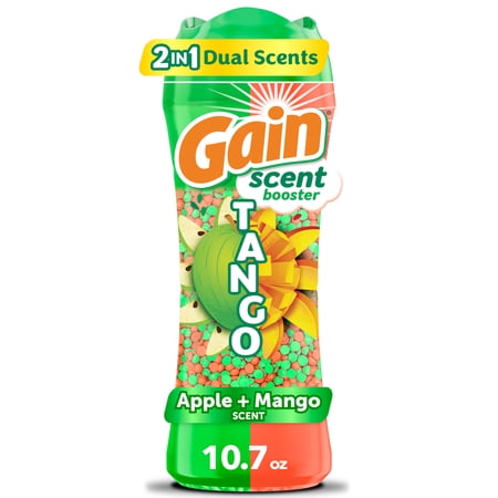 Gain Laundry Scent Beads, Tango 2-in-1 In-Wash Scent Booster, Dual Apple & Mango Scent, 10.7 oz