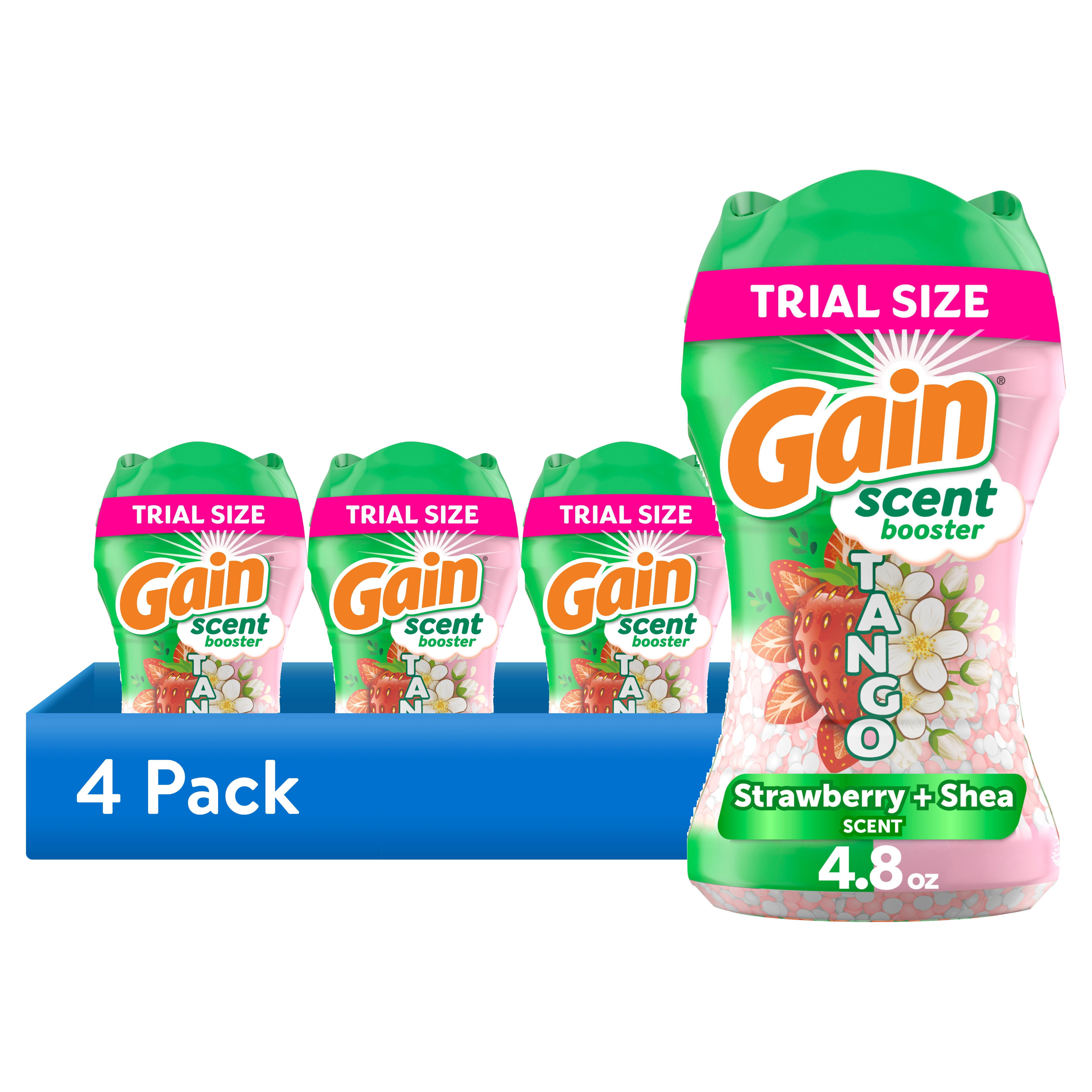 4 pack) Gain Tango In-Wash Laundry Scent Booster Beads, 2-in-1