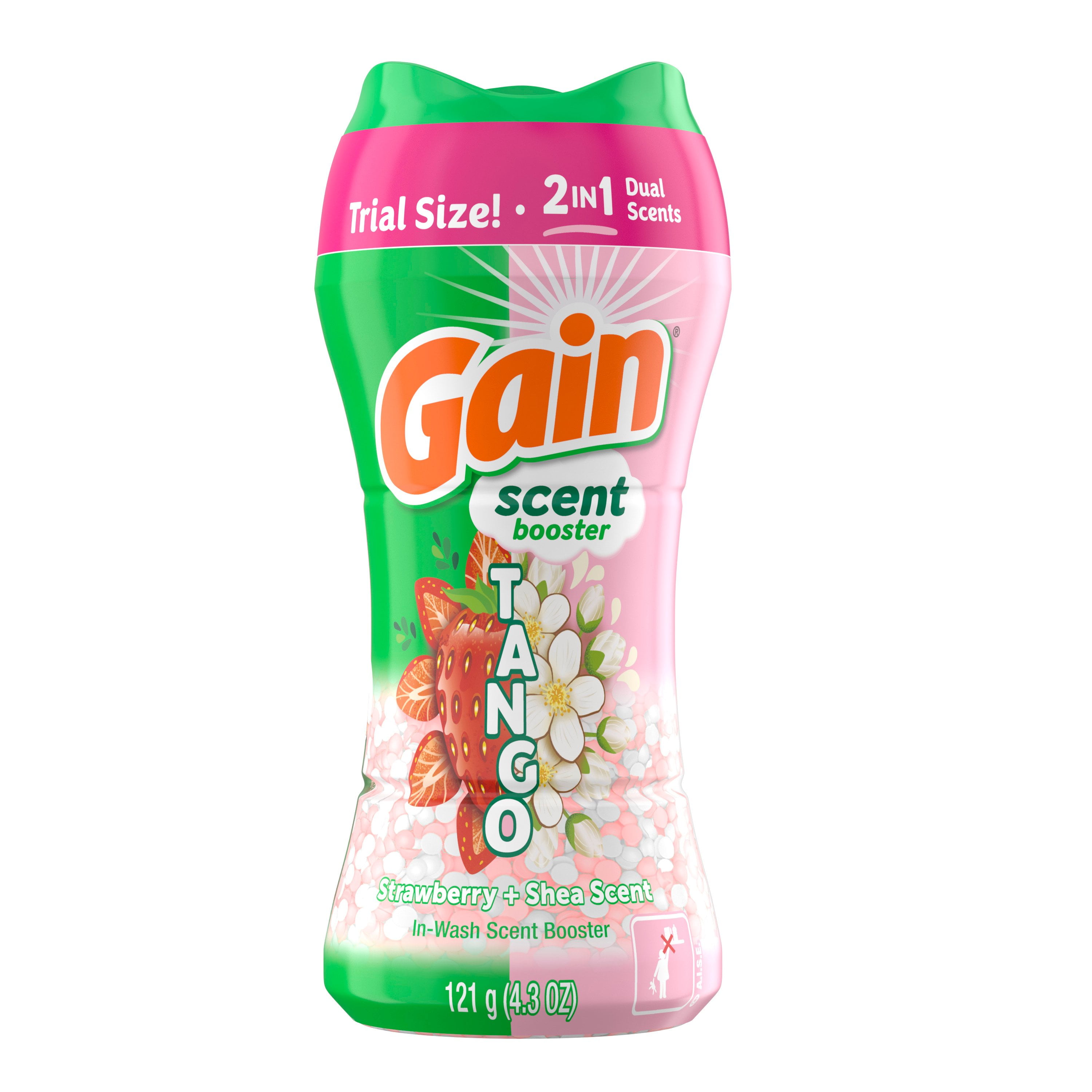 Gain Tango In-Wash Scent Booster Beads - Strawberry & Shea Scent - 4.3 oz- Pack of 2