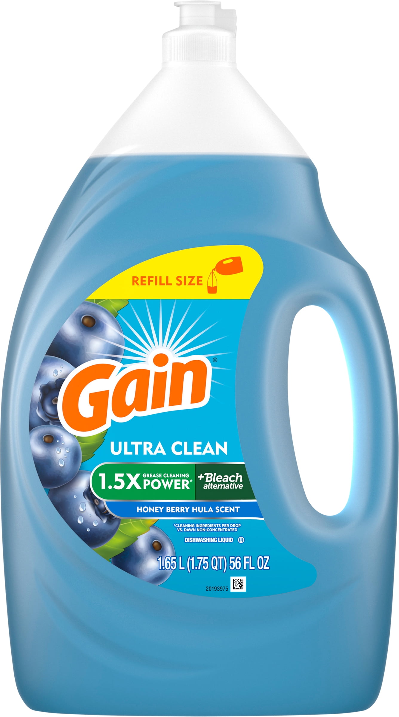 Gain Ultra + Bleach Alternative Dish Soap, Dishwashing Liquid, Honey ...