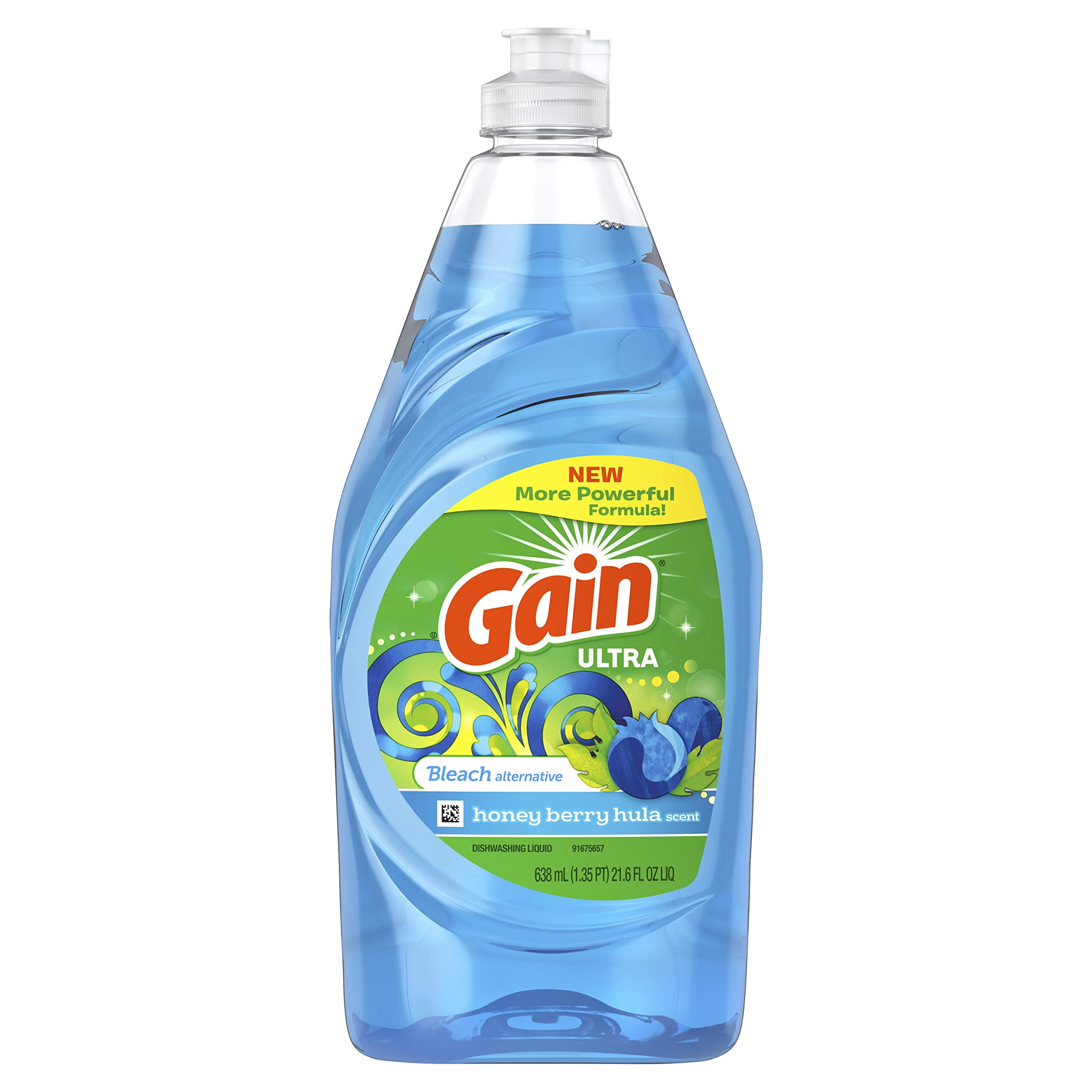 Gain Ultra Bleach Alternative Dishwashing Liquid Dish Soap, Honey Berry