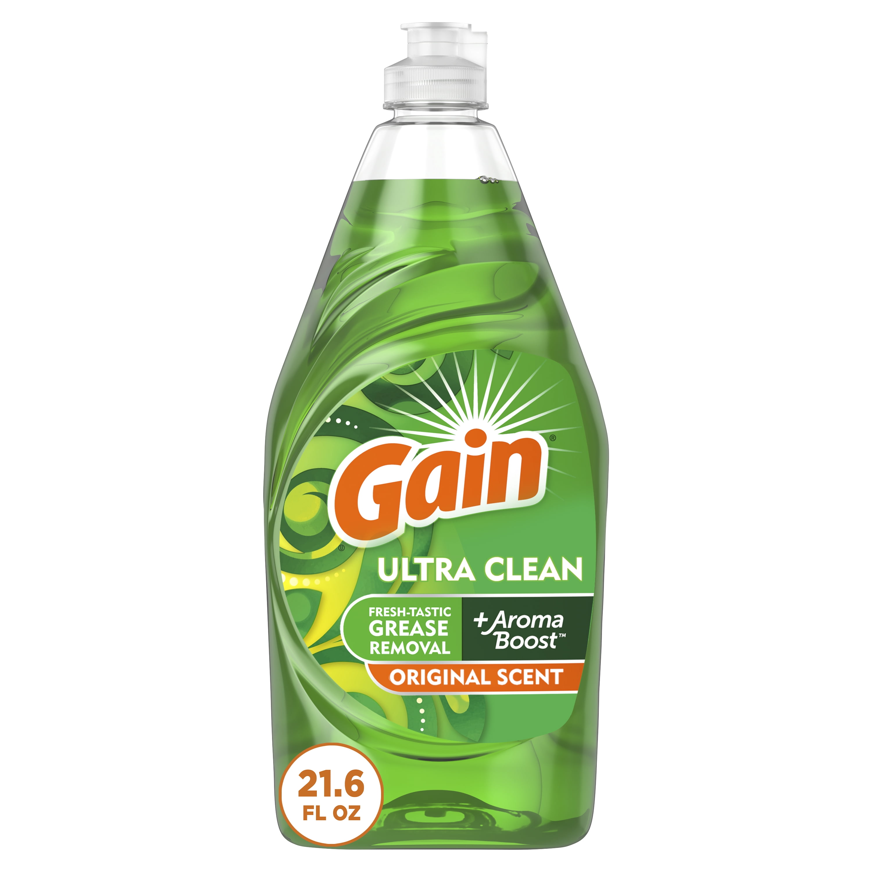 Gain Ultra Dishwashing Liquid Dish Soap, Original Scent, 21.6 fl oz ...