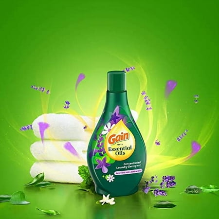 Gain with Essential Oils Concentrated Laundry Detergent Lavender and Chamomile 16 oz