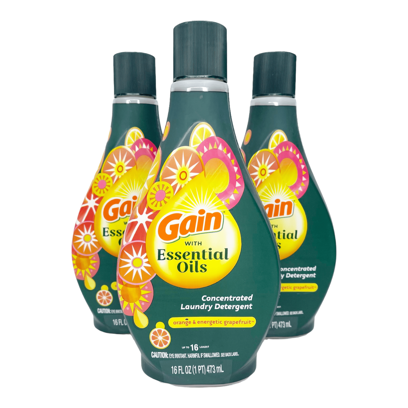 Gain with Essential Oils Orange and Energetic Grapefruit Liquid Laundry