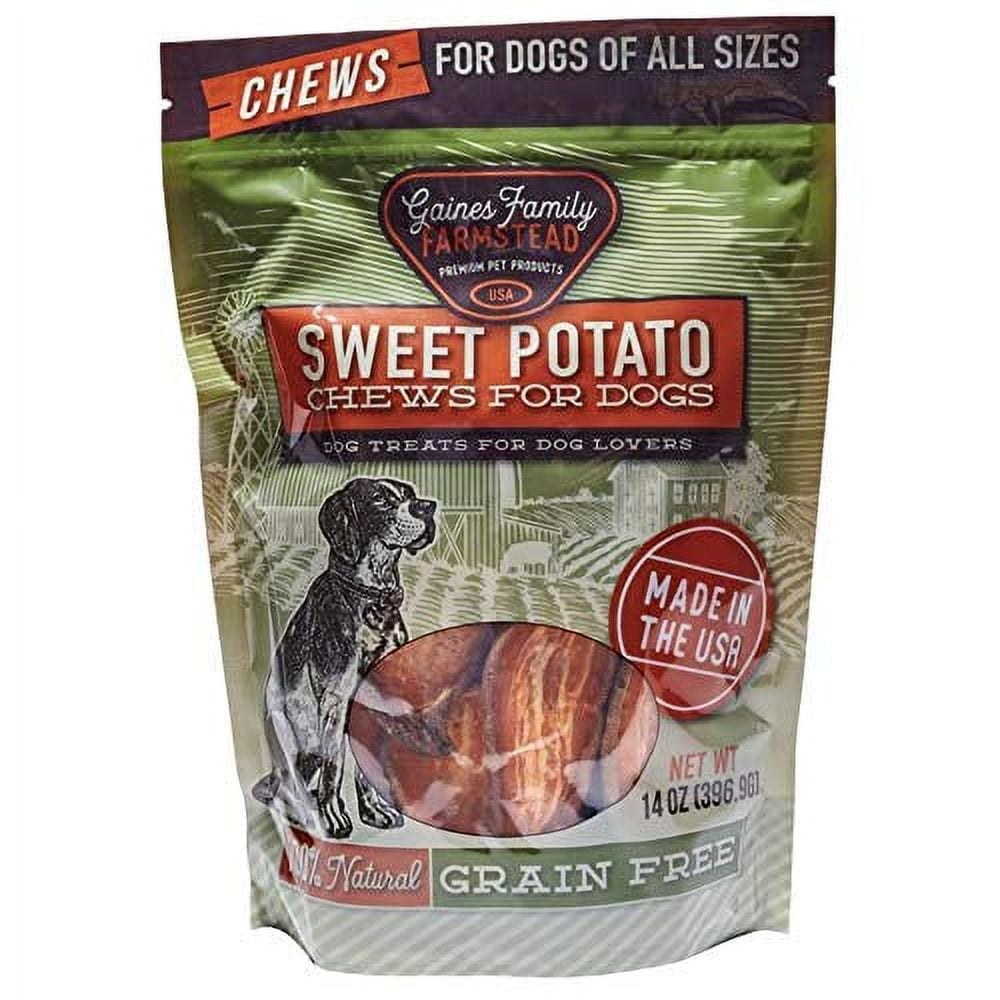 Gaines Family Farmstead Sweet Potato Dog Chews, 100% Natural Treats for ...