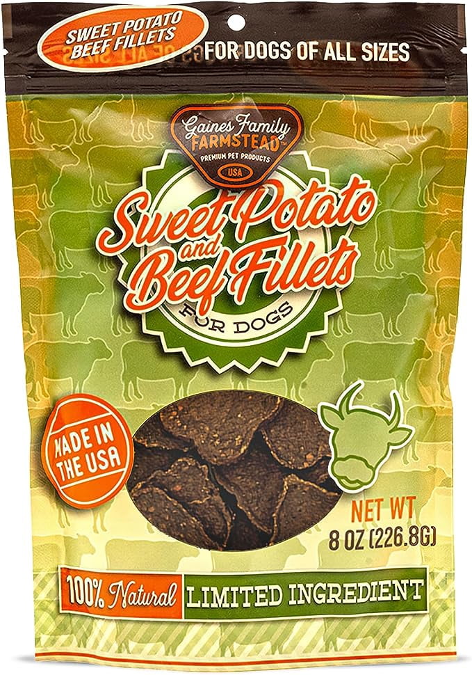 Image showcasing Gaines Family Farmstead Sweet Potato and Beef Fillets, All-Natural ...