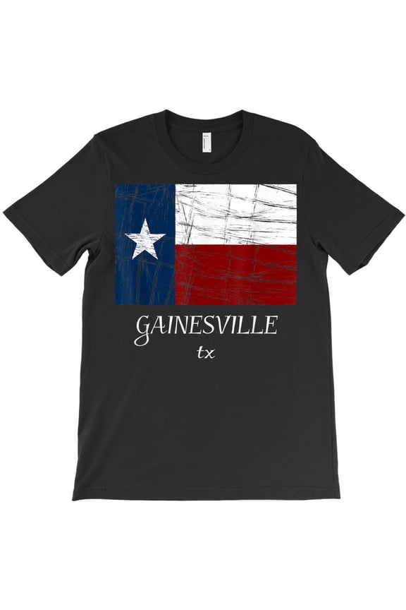 Gainesville TX Texas Flag City State Gift, Hometown Pride G1464 Unisex T-Shirt, Up to Size 5XL