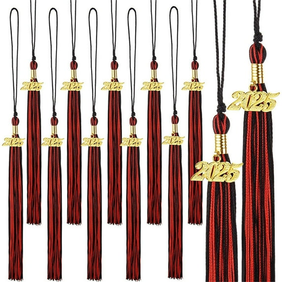 Gainluckylj 2025 Graduation Cap with Tassel - Doctoral, Bachelor's & Honorary Degree Ceremony Hat - Handmade Clothing Accessory with Hanging Earrings Pendant for University Graduates