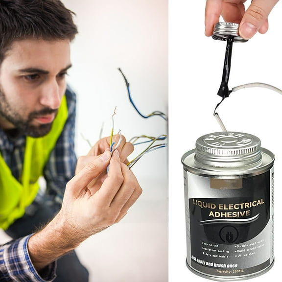 Gainluckylj Liquid Tape Insulation Waterproof Electrical Adhesive Sealant for Wires, Cables, and Repairs - 125ml & 250ml Options - Flexible, Durable, and Weatherproof Coating for DIY and Professional