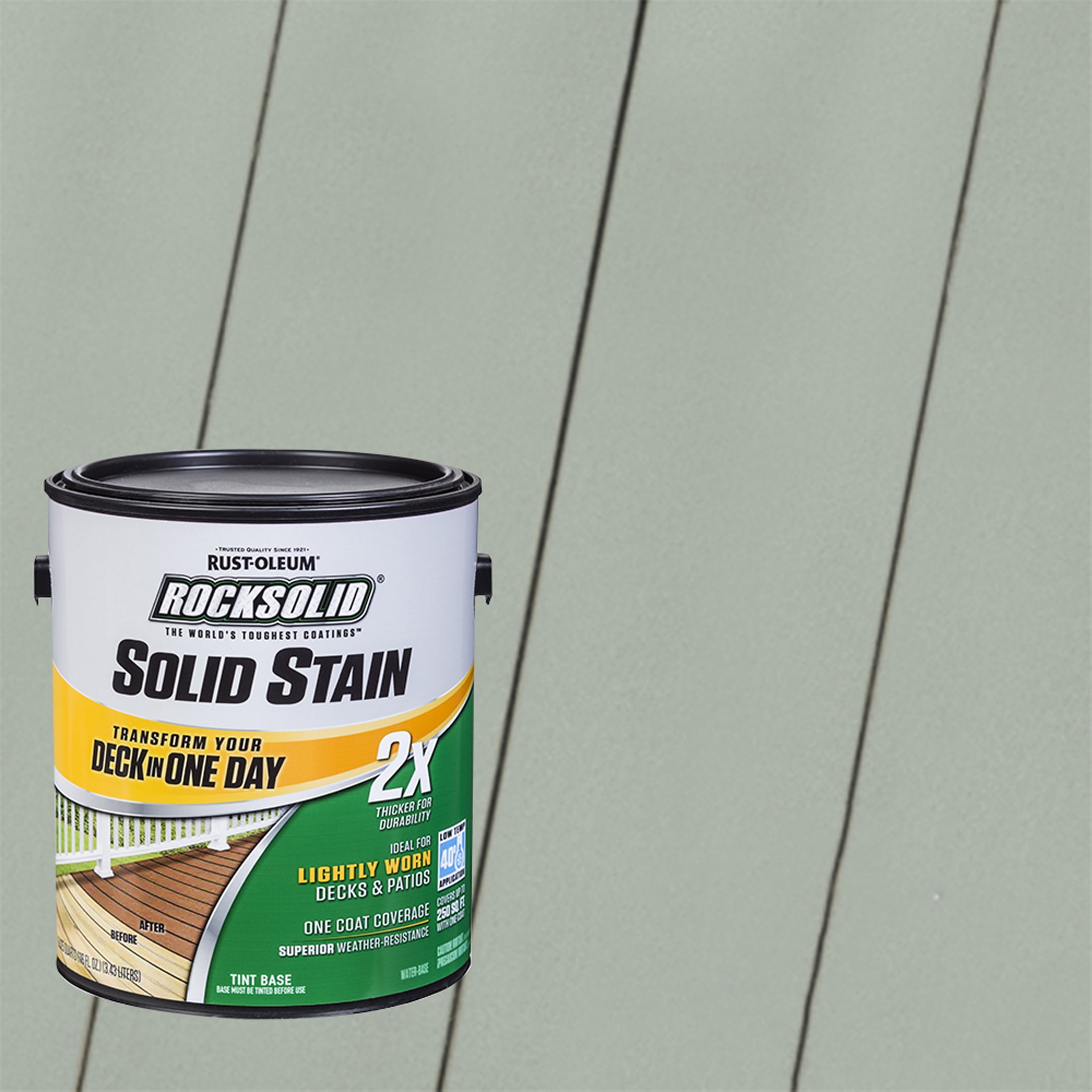 Gainsboro, Rust-Oleum RockSolid 2X Solid Exterior Wood Deck Stain-319756T, Gallon