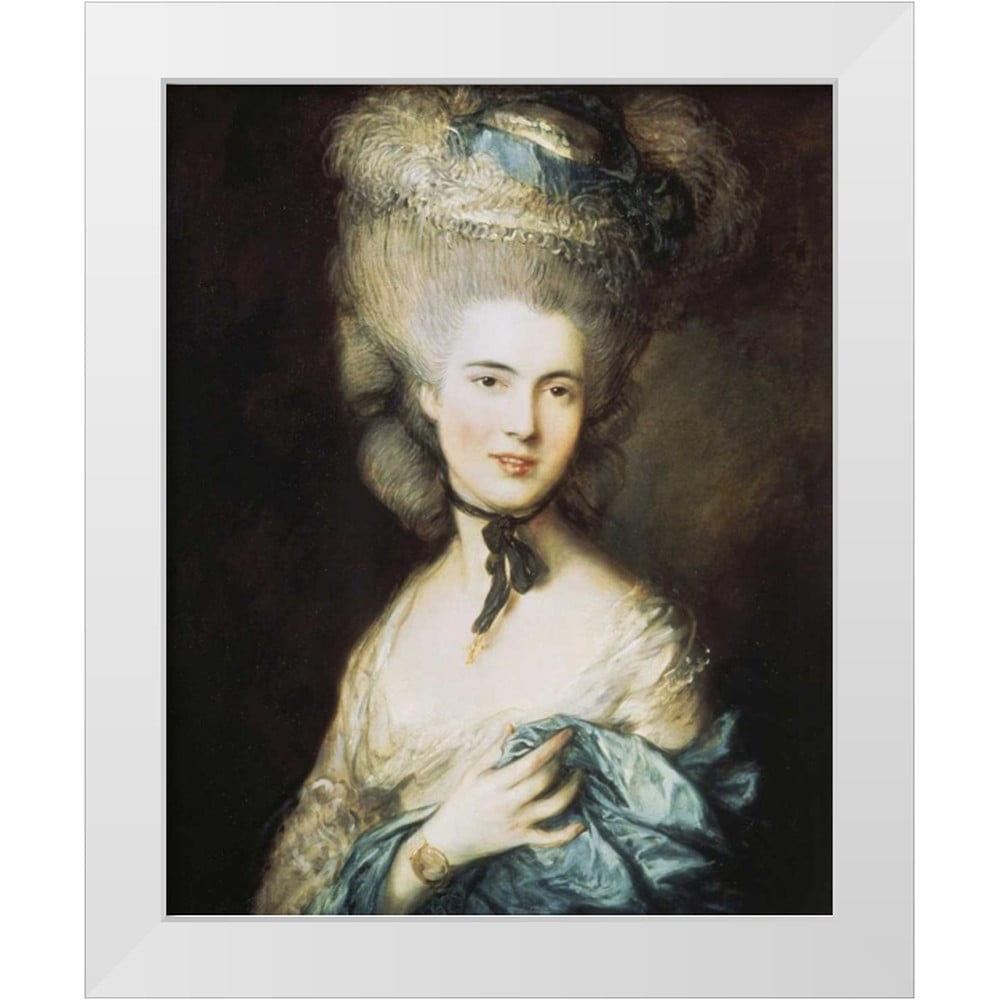 Gainsborough, Thomas 12x14 White Modern Wood Framed Museum Art Print ...