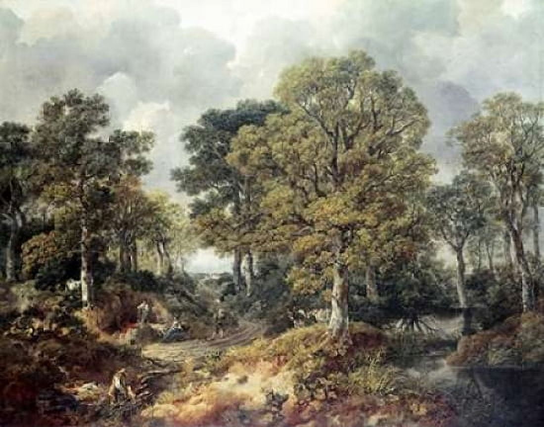 Gainsboroughs Forest Canvas Art - Thomas Gainsborough (22 x 28)