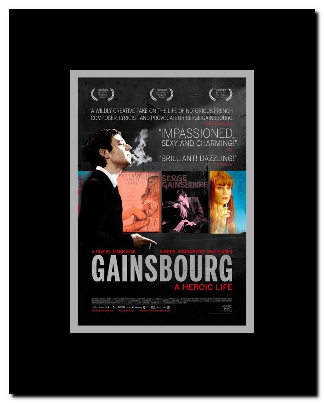 Gainsbourg (Vie heroique) Framed Movie Poster