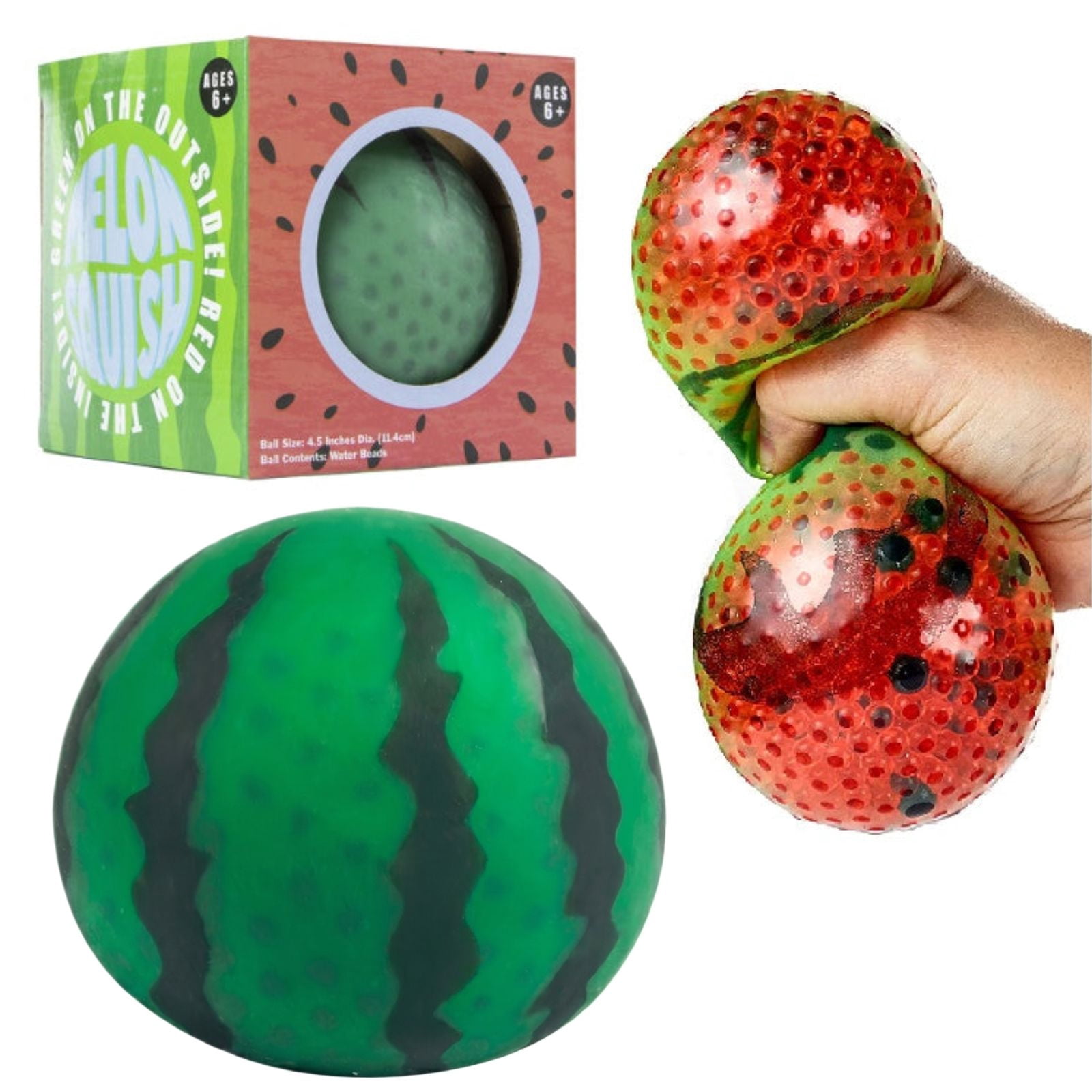 Gaint Watermelon Squishy - 5inch Jumbo Watermelon Squeeze Slow Rebound Stress Relief Fidget Toy, Fruit Decompression Sensory Toy for Kids Adults