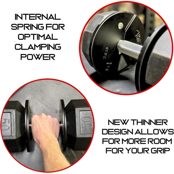 Gainz Fractional Weight Plates Set - 4 Piece 2.5lb Dumbbell Training Weights Made in USA