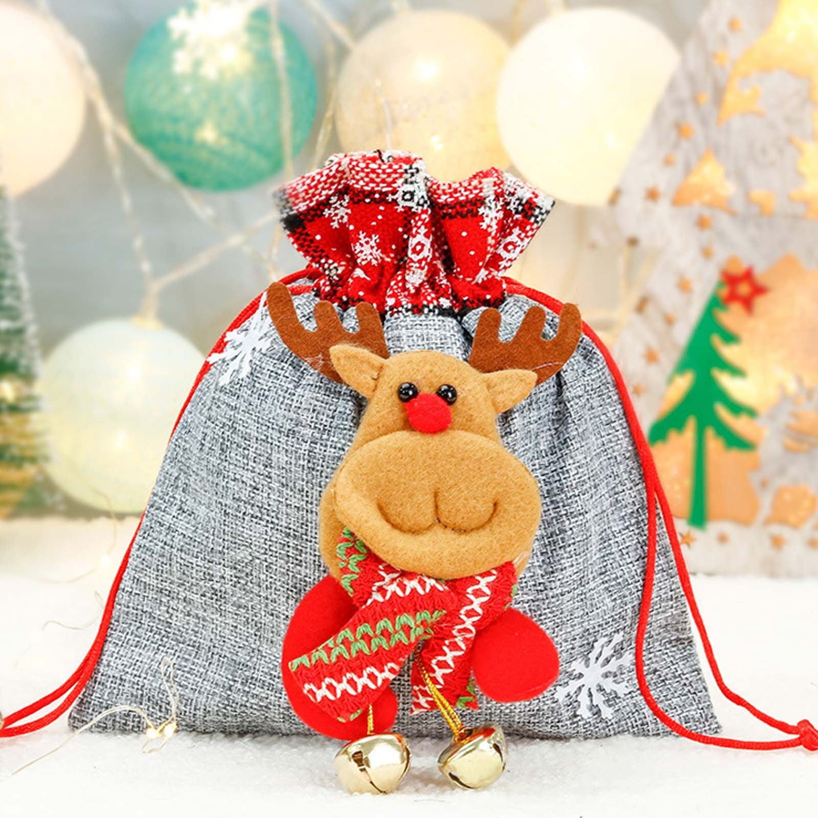 Gaiseeis Christmas Candy Bag Gift Bag Candy Gift Tote Bag Box Children ...