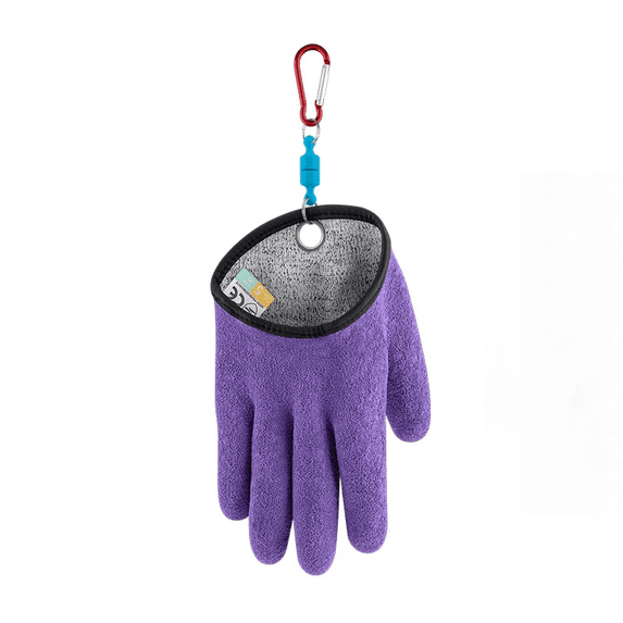 Gaishi Fishing Gloves with Magnet Release - Non-Slip, Professional, Puncture Proof, Fish Handling,Right Hand