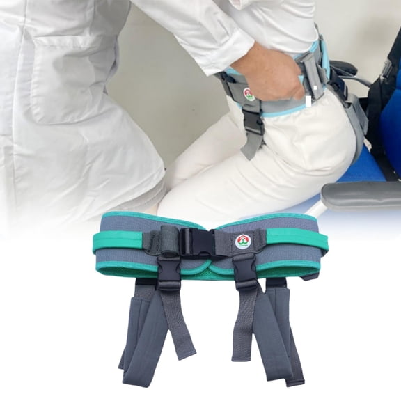 Gait Belt for Elderly Transfer Aid with 7 Handles, Quick Release Buckle Orange Large