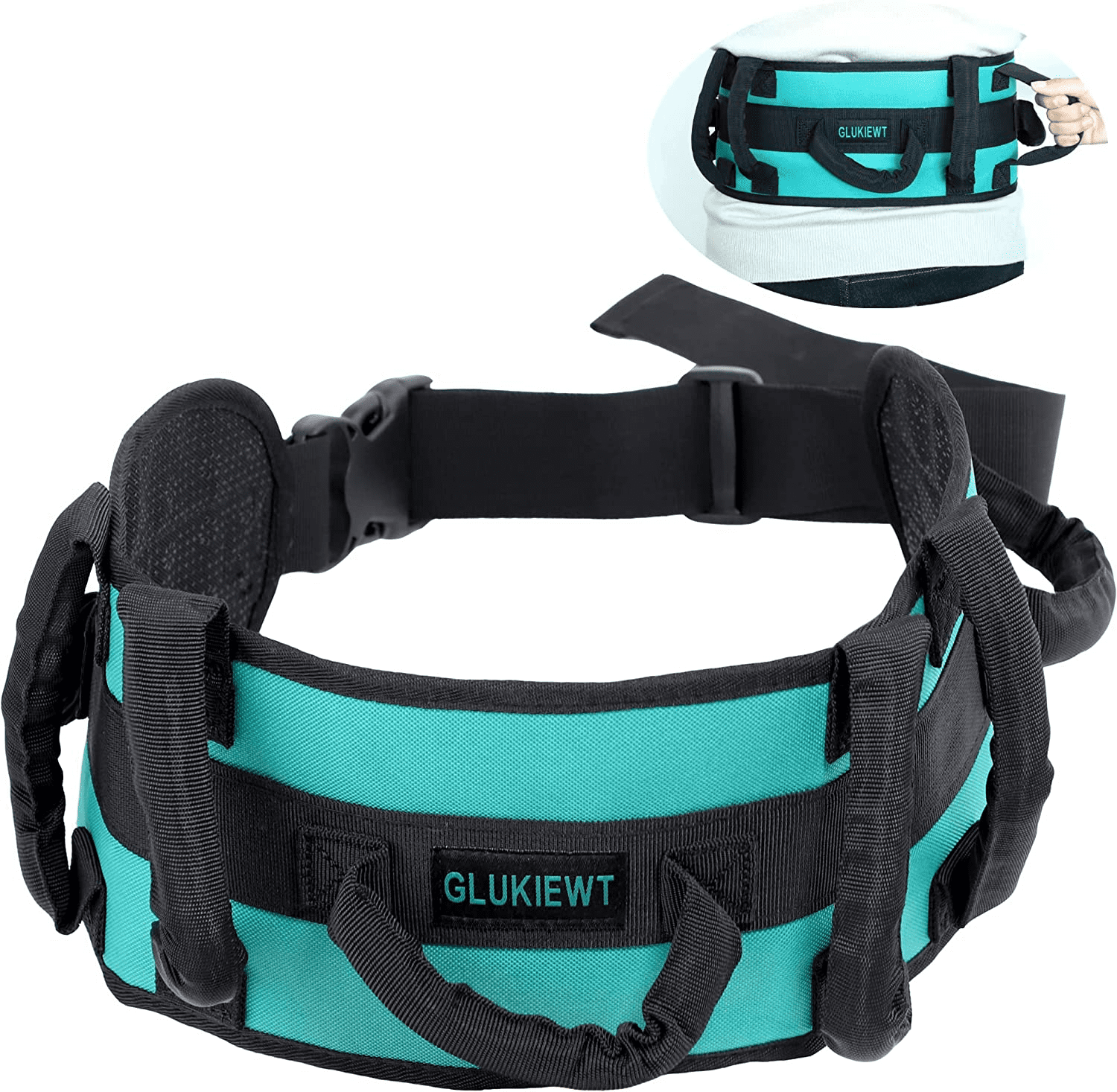 "Walmart Gait Belts for Seniors 7 Handle Transfer, NonSlip Lift