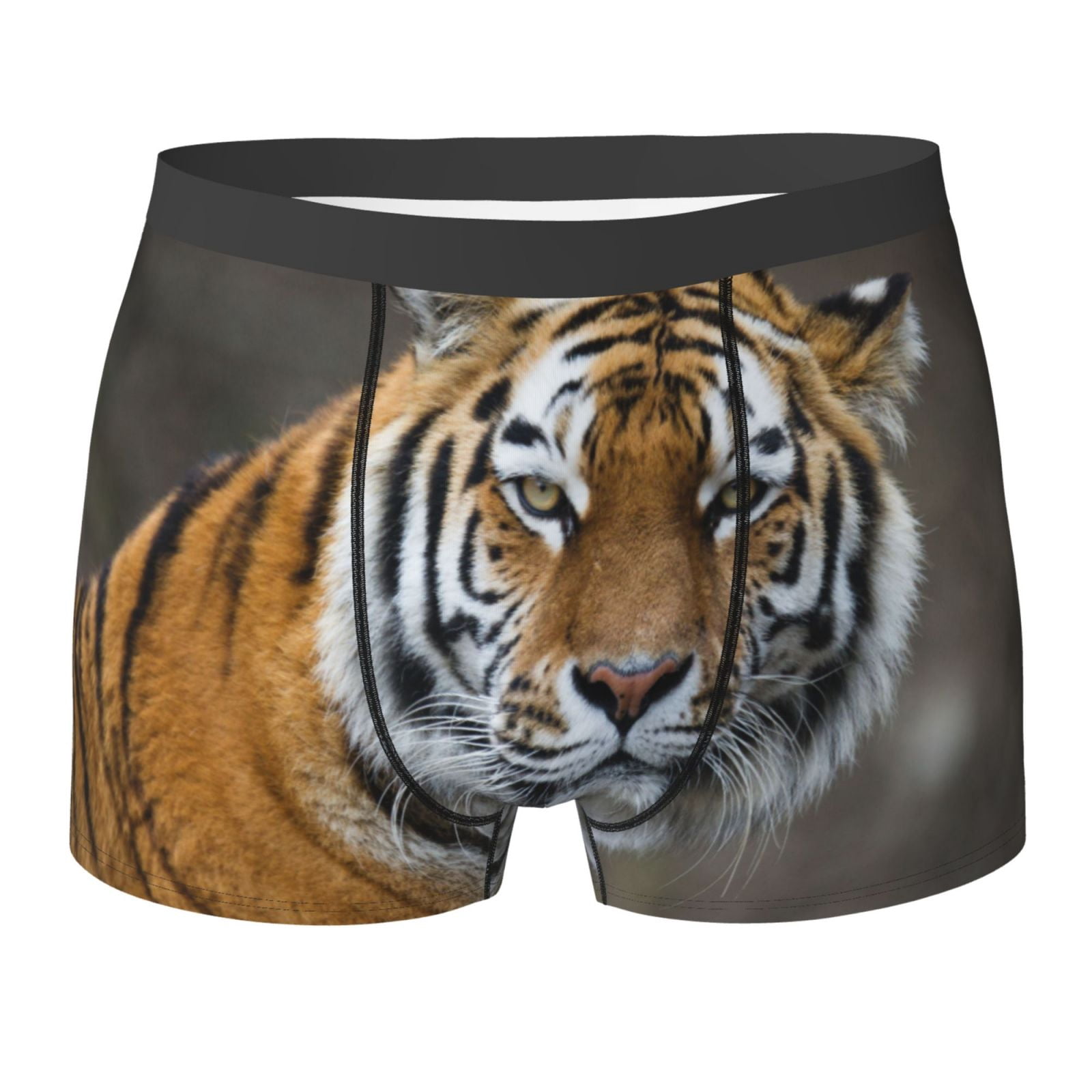 Amfyn Men's Nylon String Side Briefs Underwear (Tiger Orange)