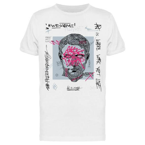 Gaius Julius Caesar Sculpture T-Shirt Men -Image by Shutterstock, Male Medium