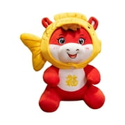 Gaiwos 2026 Year of The Horse Stuffed Animals 11.8 inches, Koi Fish Horse Plush with "Fu" Character, for Spring Festival Lunar New Years Gifts Blessing Souvenir 2026 Years Gift