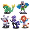 thumbnail image 1 of Gaiwos 5 PCS Indigo Park Figurine, Funny Raccoon Gragon lion Fox and Bird Figurine with Base, Ideal Birthday Hoilday Gift for Kids and Fans, 1 of 9